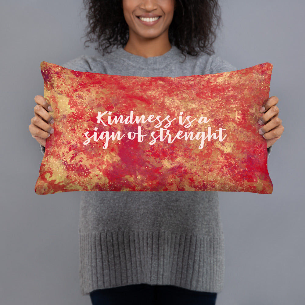 Basic Pillow - Elephant, "Kindness is a sign of strength" image 5