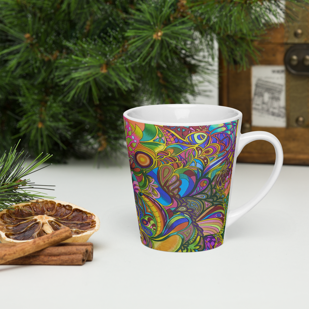 Doodle Latte mug