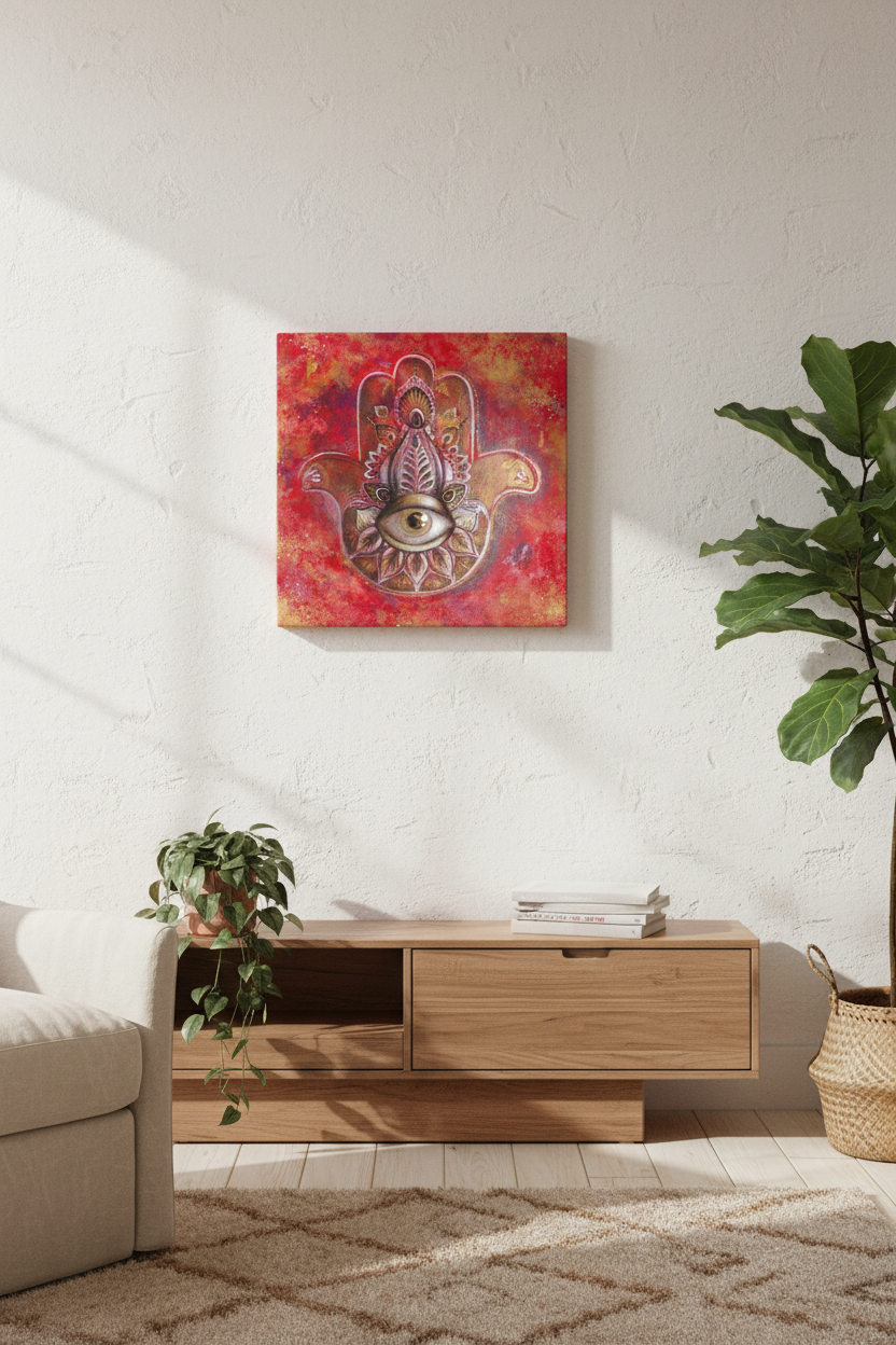 “Hamsa” on Canvas