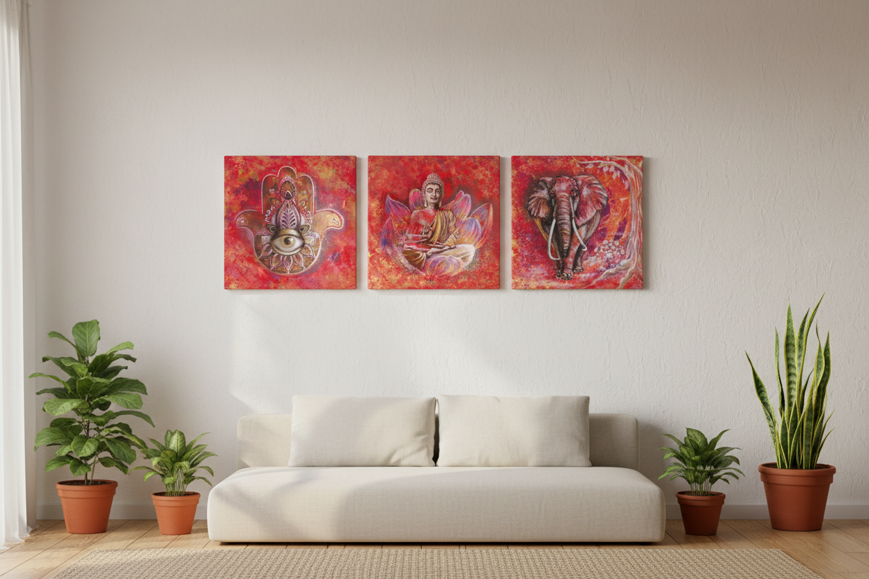 “Hamsa” on Canvas