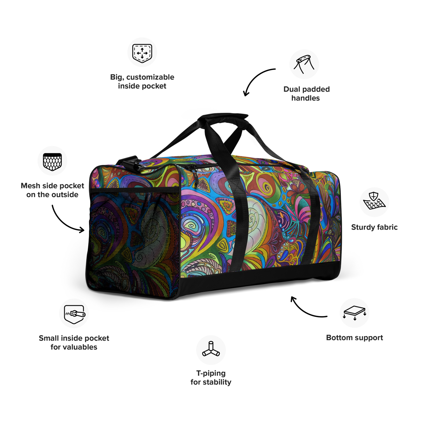 Doodle Duffle bag