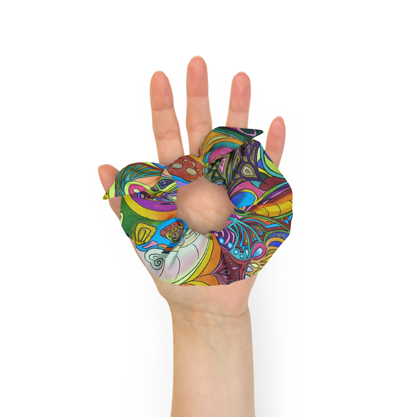 Doodle Recycled Scrunchie 1