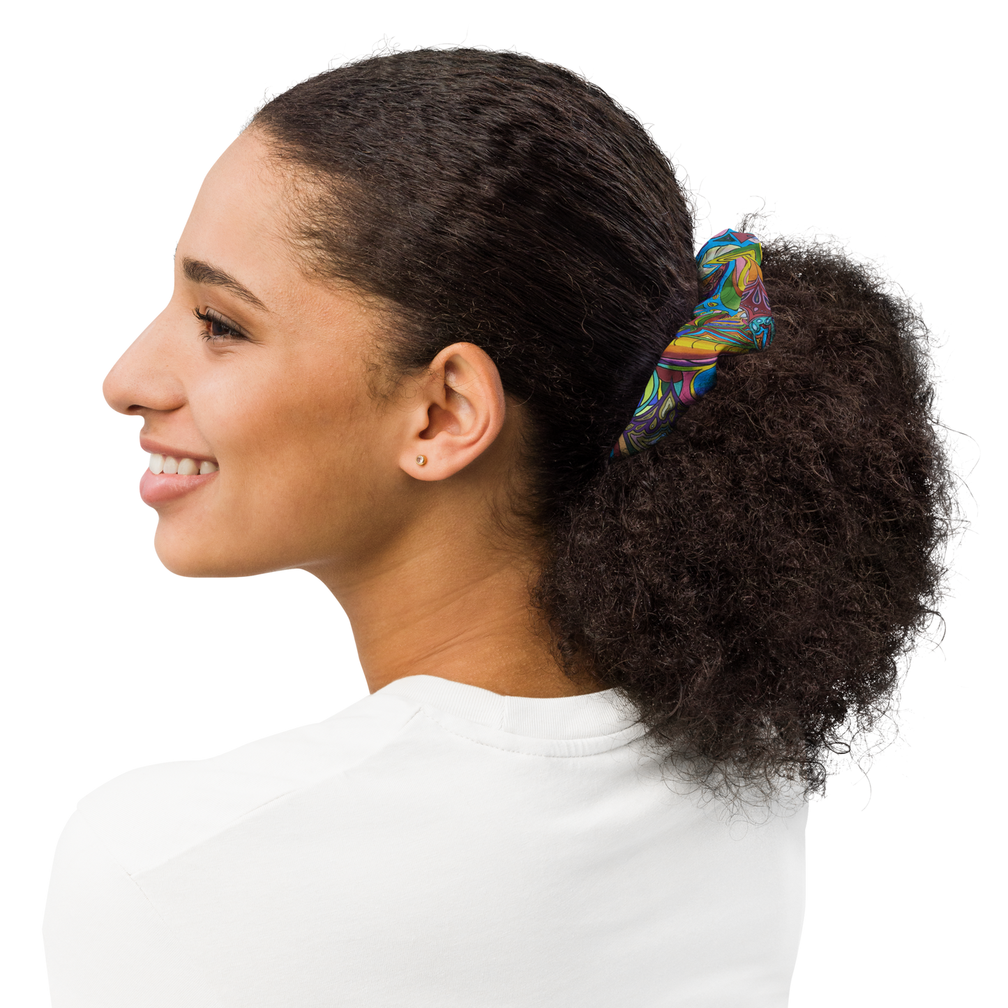 Doodle Recycled Scrunchie 1