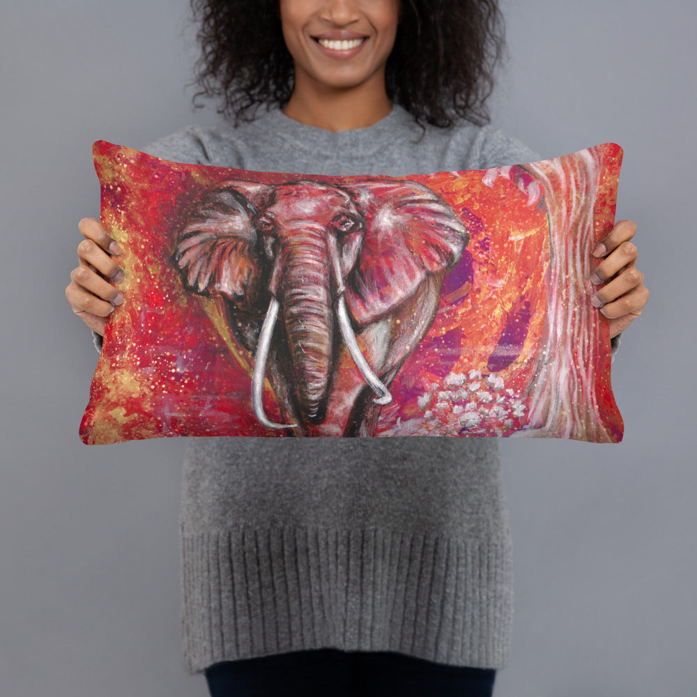 Basic Pillow - Elephant, "Kindness is a sign of strength" image 4