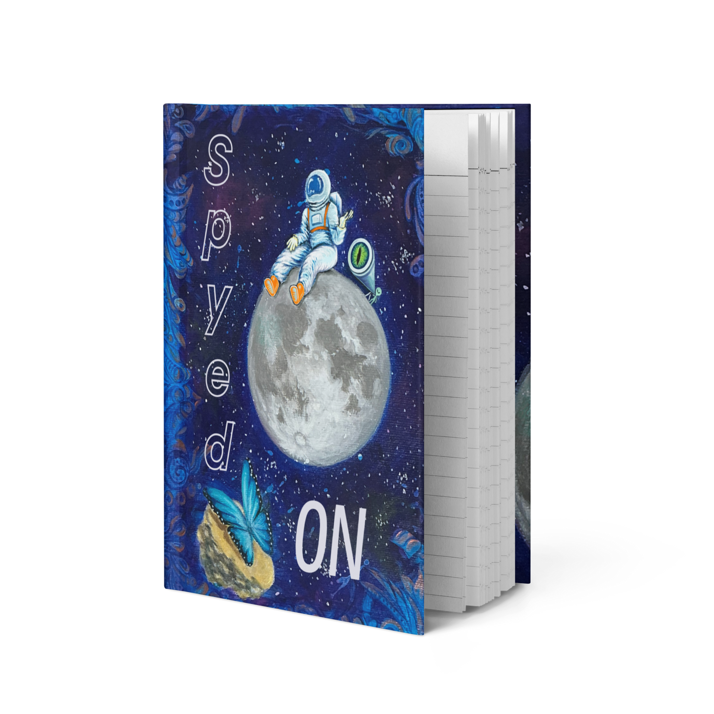 “SPYED ON” Hardcover journal matte