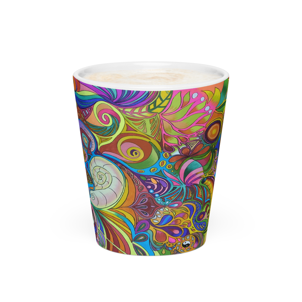 Doodle Latte mug