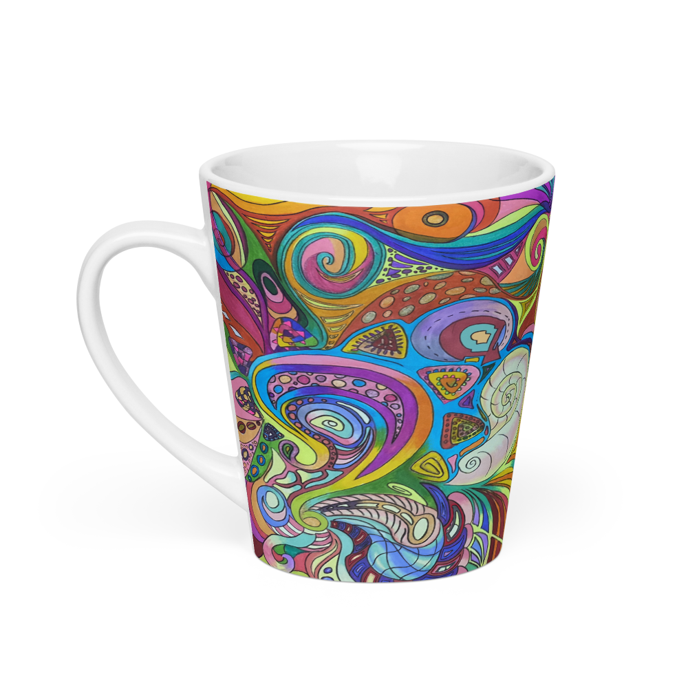 Doodle Latte mug