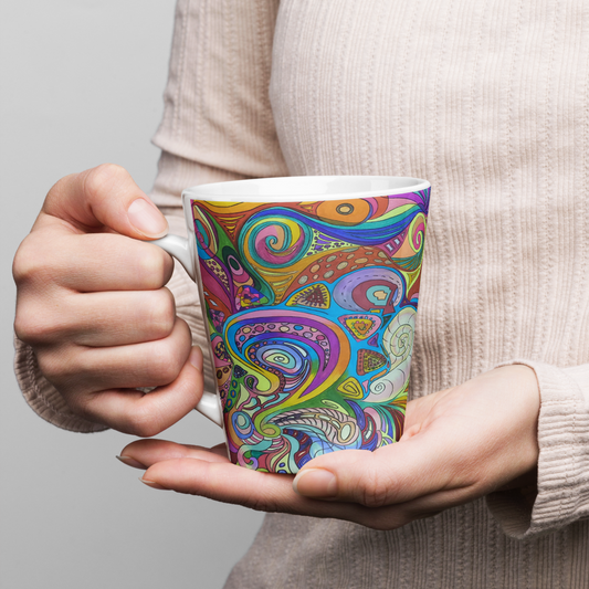 Doodle Latte mug