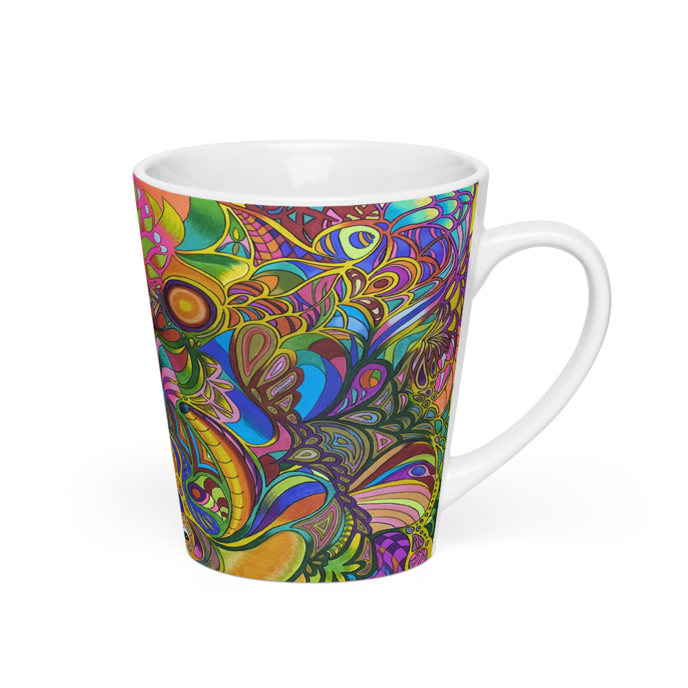 Doodle Latte mug