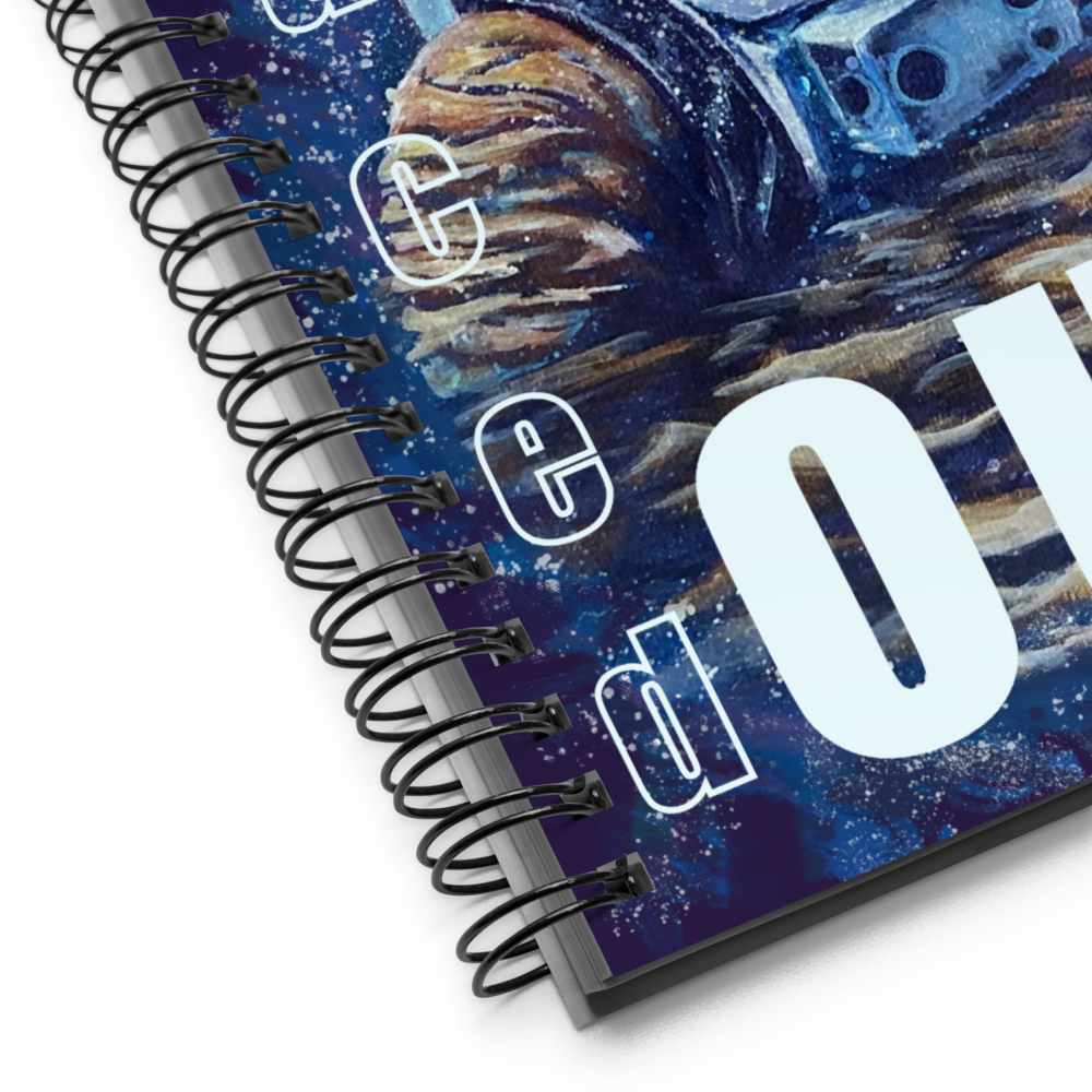 “Spaced Out” Spiral notebook