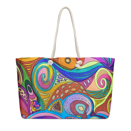 Doodle Oversized weekender bag
