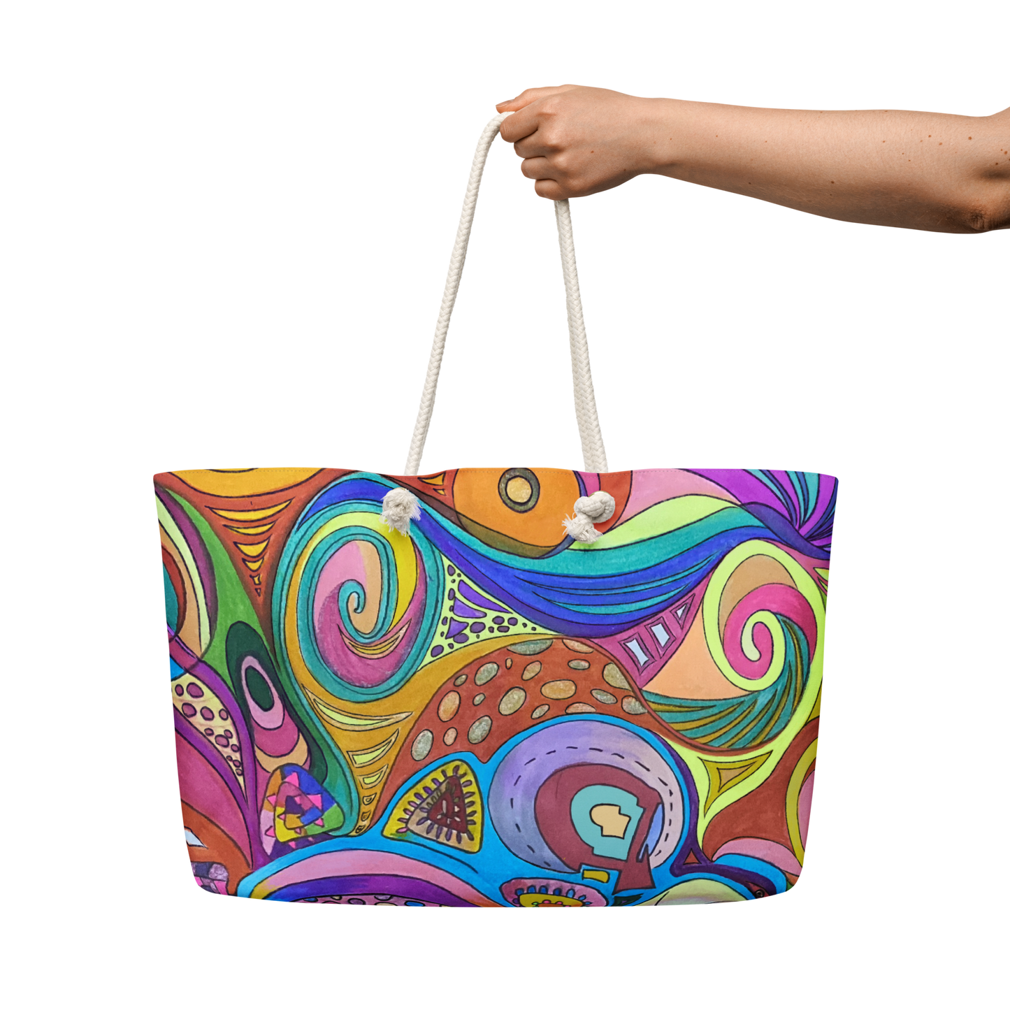 Doodle Oversized weekender bag